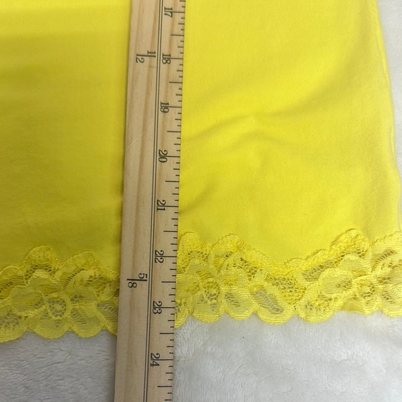 Coldwater Creek Yellow Lace Trim Tank Top - Picture 4 of 9